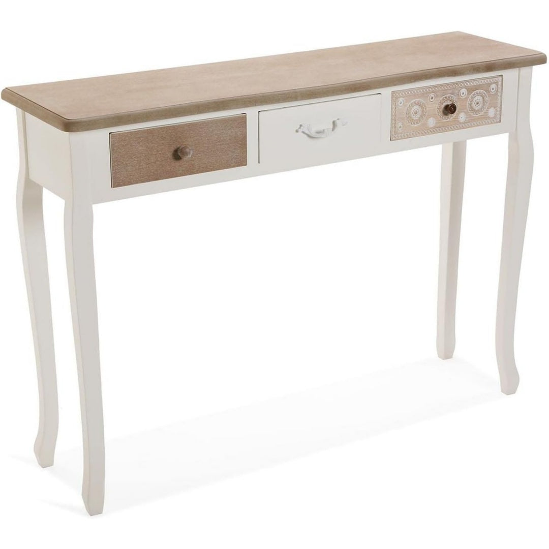 console e tavoli da divano bianco per ingresso con cassetti 1 sn7476016