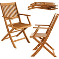 sedie per tavolo da giardino legno resistente pieghevole hw5190160