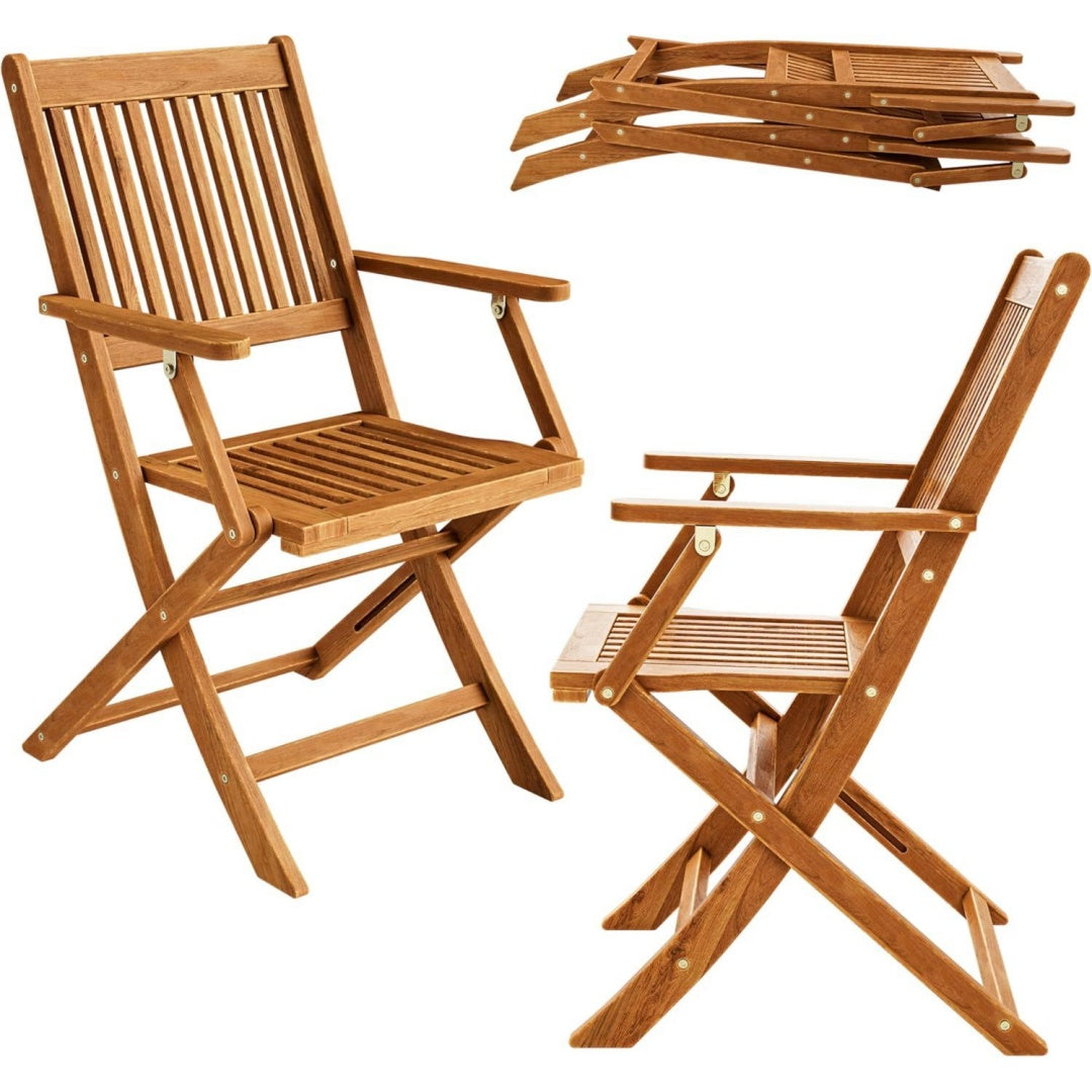 sedie per tavolo da giardino legno resistente pieghevole hw5190160