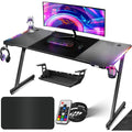 postazioni di lavoro per computer nero illuminato a led tk9953660