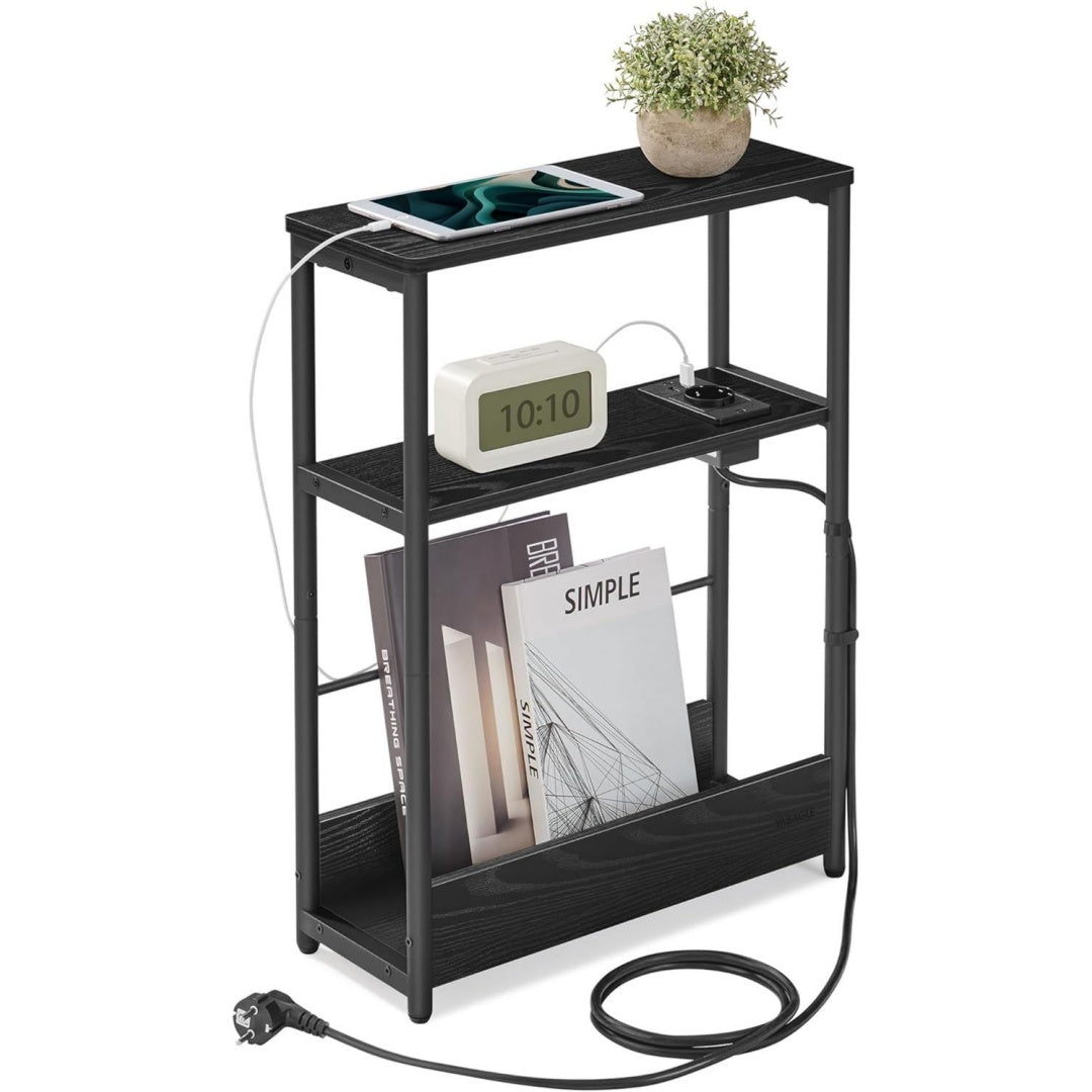 tavolini bassi nero per letto con porta usb nl2272366
