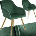 poltroncine verde velluto per sala da pranzo relax am9445500