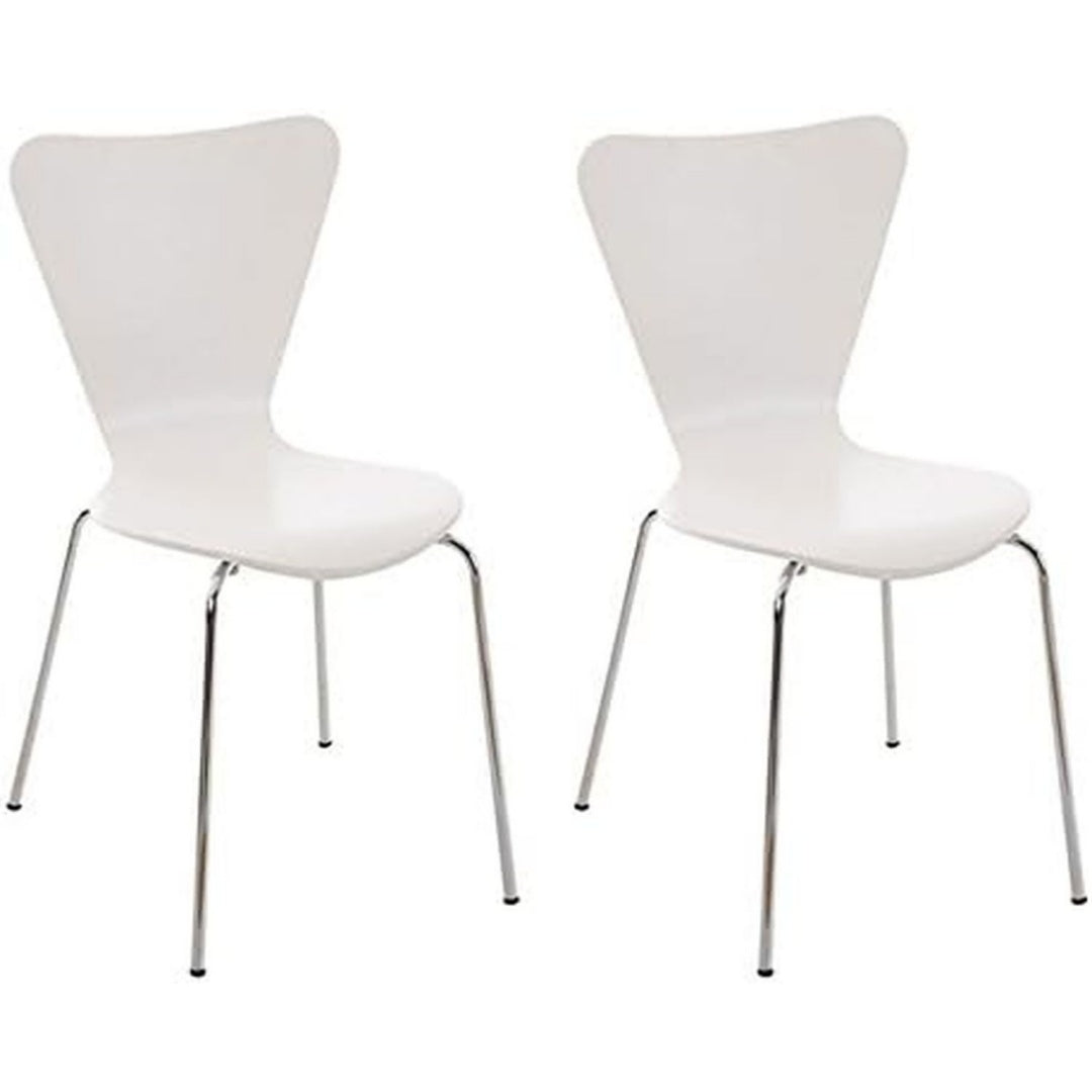 sedie per sale riunioni bianco metallo cromato sala da pranzo ia7641927