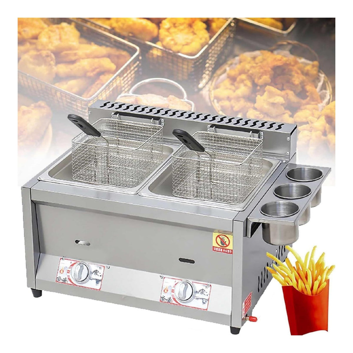 Friggitrice elettrica 16 L rame