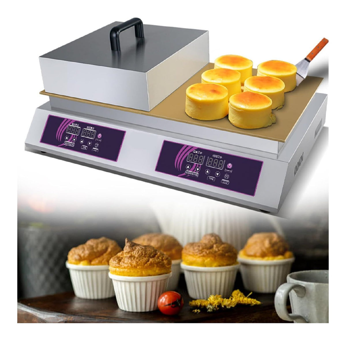 Elettrodomestico compatto Piastra elettrica commerciale pancake, souffle