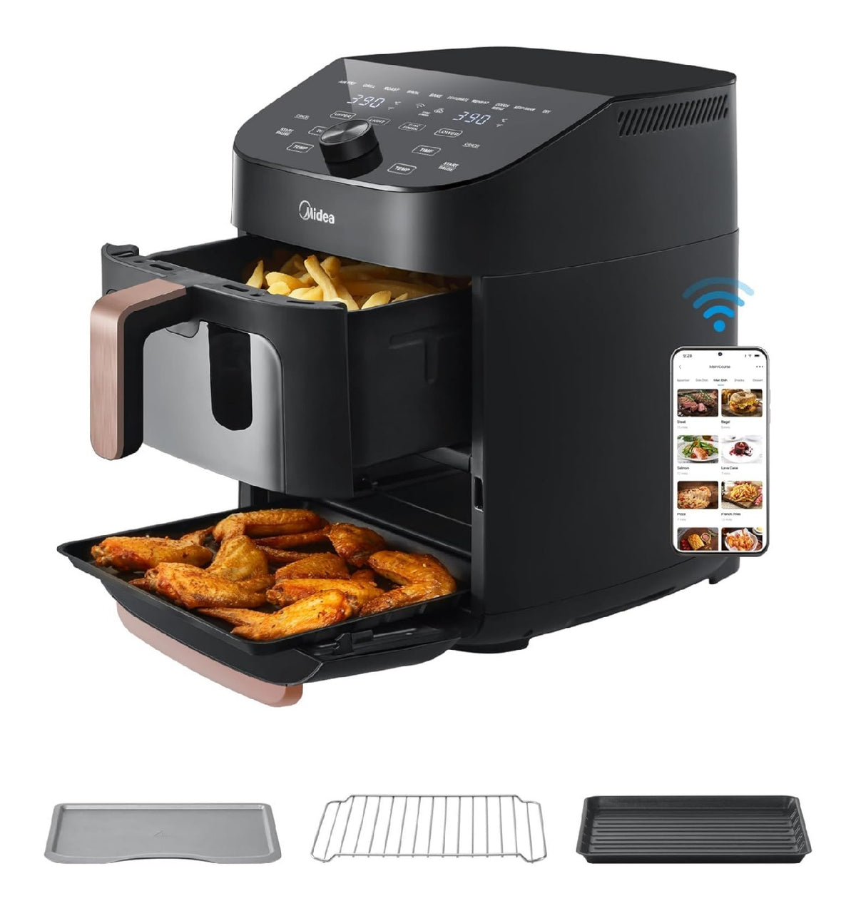 Friggitrice ad aria nero 1 kg