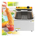 Friggitrice elettrica in acciaio inox argento Friggitrice Profonda Commerciale Friggitrice