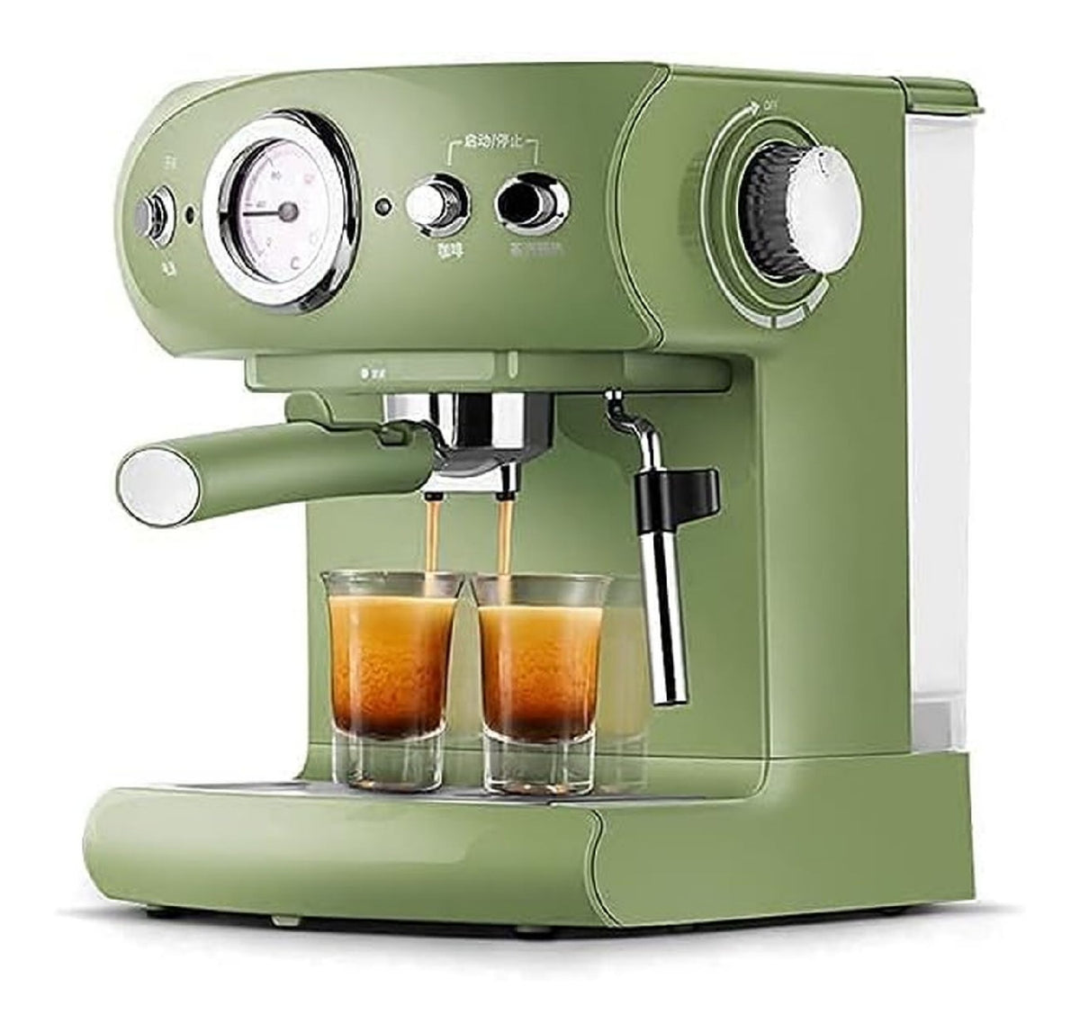 Macinatore per caffe funzione vapore con macinacaffe nero