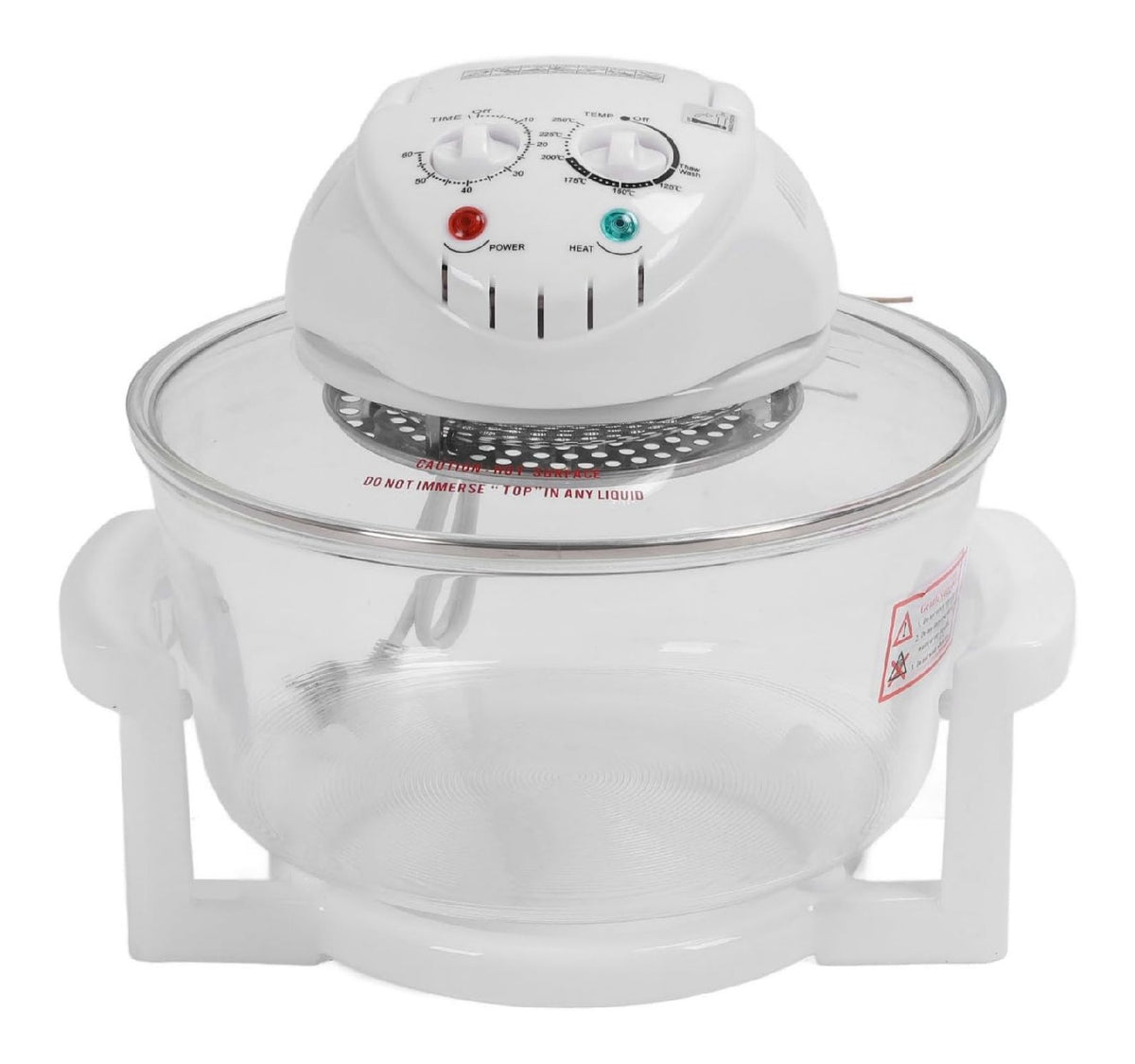 Friggitrice ad aria con timer rosso 360 L