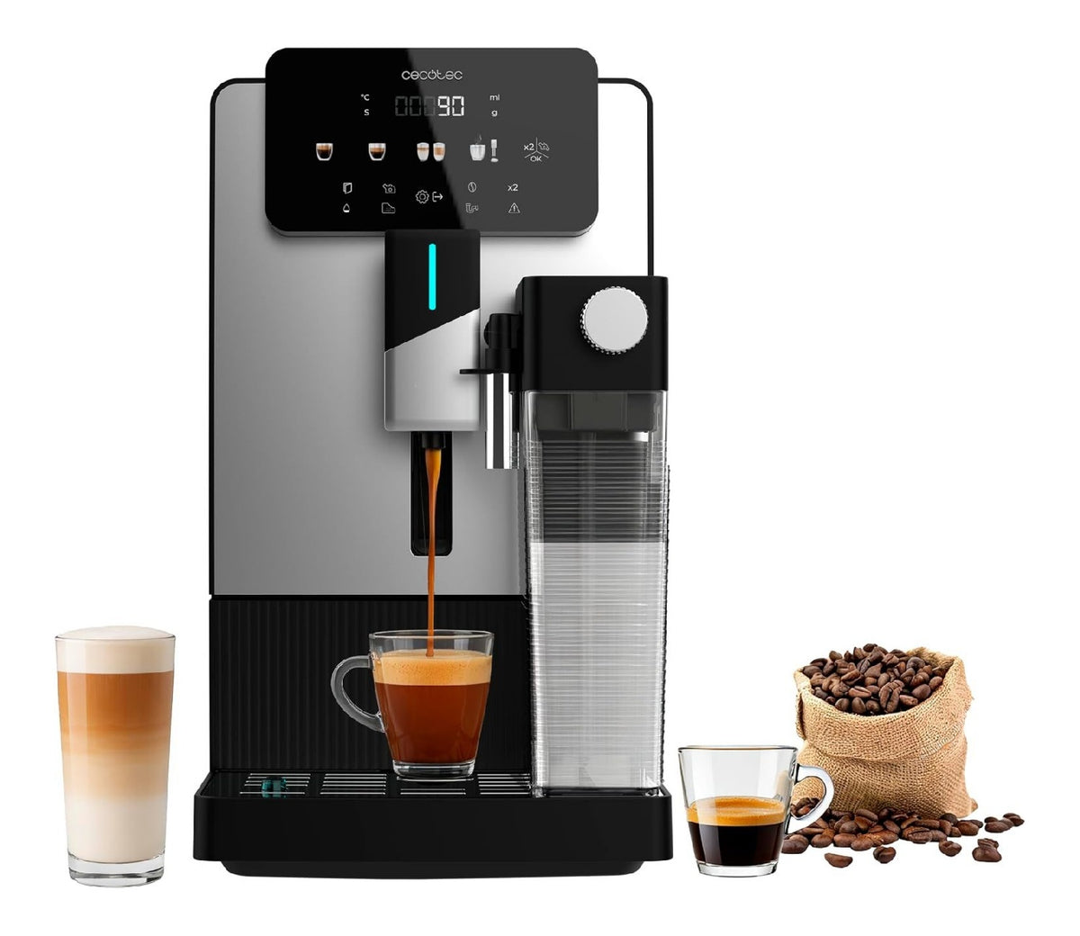 Macinatore per caffe 1.1 L con macinacaffe crema