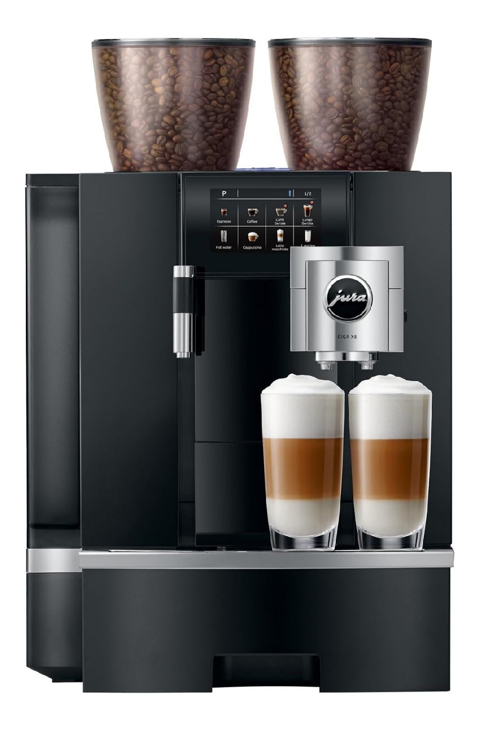 Macchina da caffe automatica con comandi touch con programmi automatici nero funzionamento automatico