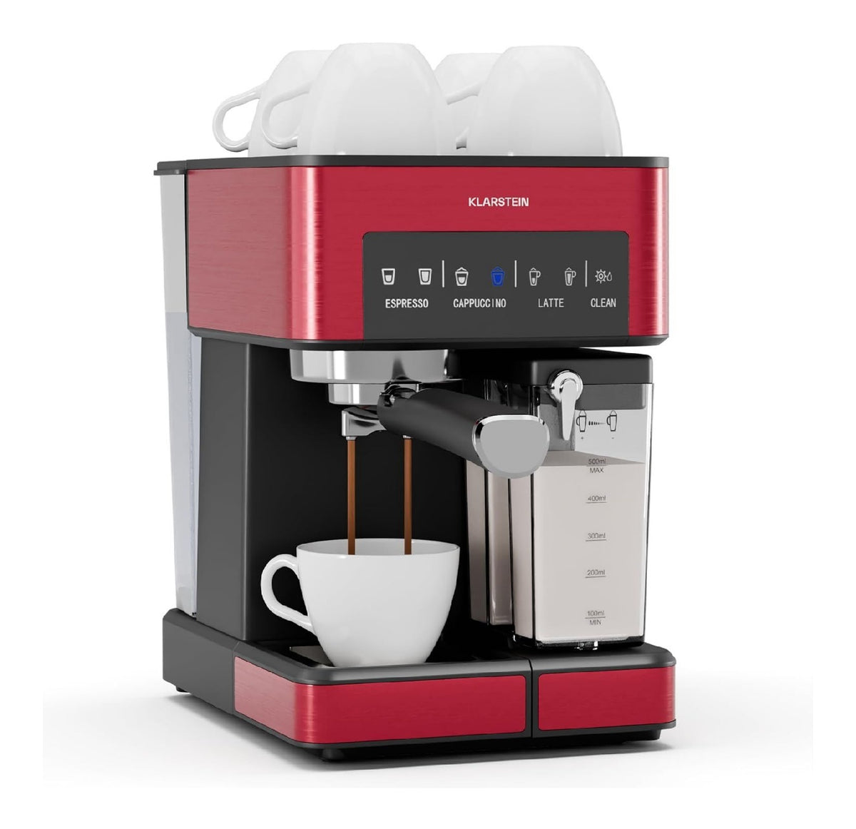 Arabica Comfort Macchina per Caffe con comandi touch funzione vapore argento
