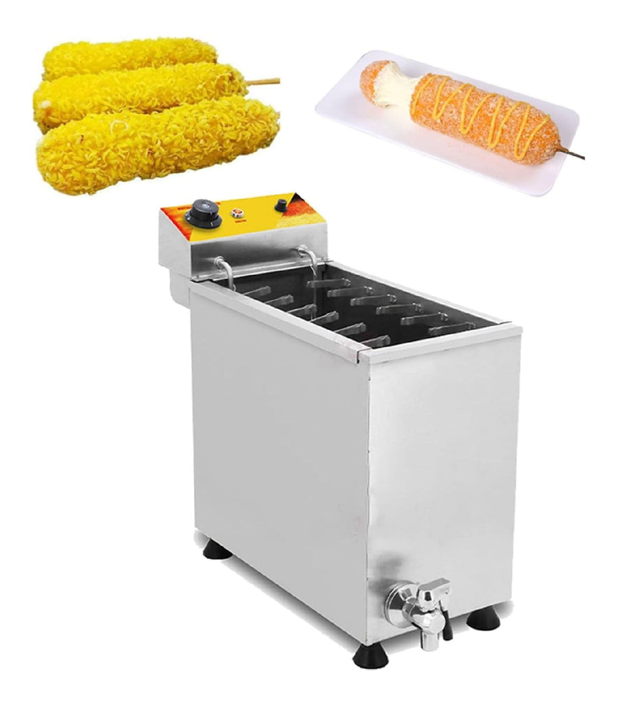 Friggitrice da cucina Macchina Friggitrice Commerciale Cane Caldo