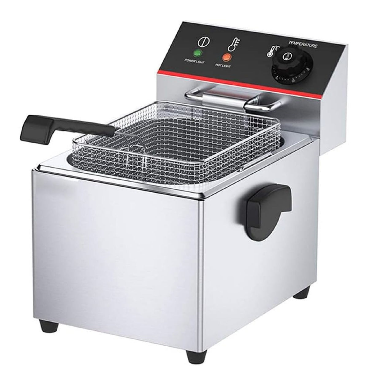 Friggitrice elettrica 12 L portatile nero