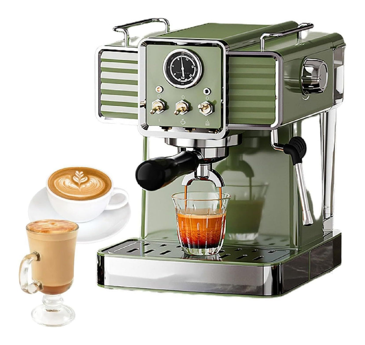 Macchina per caffe Espresso Bar, funzionamento automatico funzione vapore verde