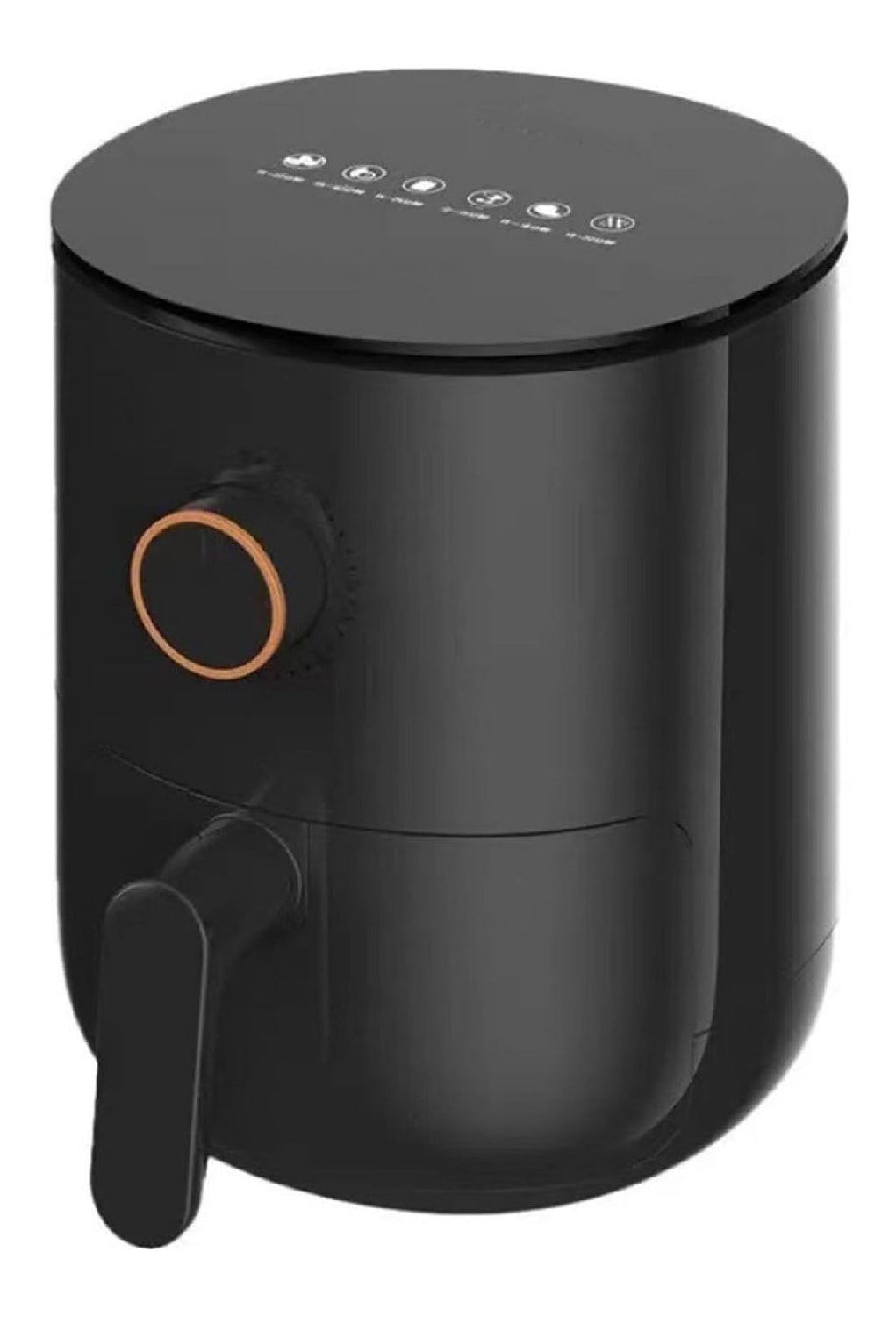 Friggitrice ad aria con timer funzione vapore nero rivestimento antiaderente