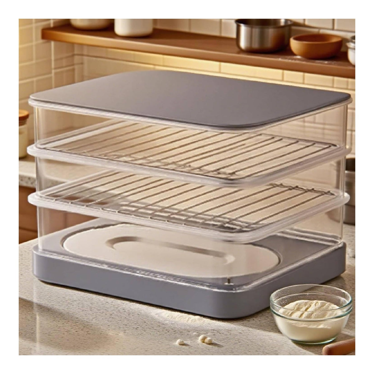 Lievitatore Elettrico Scatola per lievitazione con timer funzionamento automatico rosso