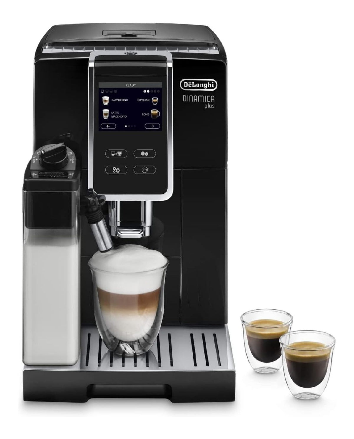 Longhi Dinamica Plus ECAM370.70.B Macchina con comandi touch funzionamento automatico nero