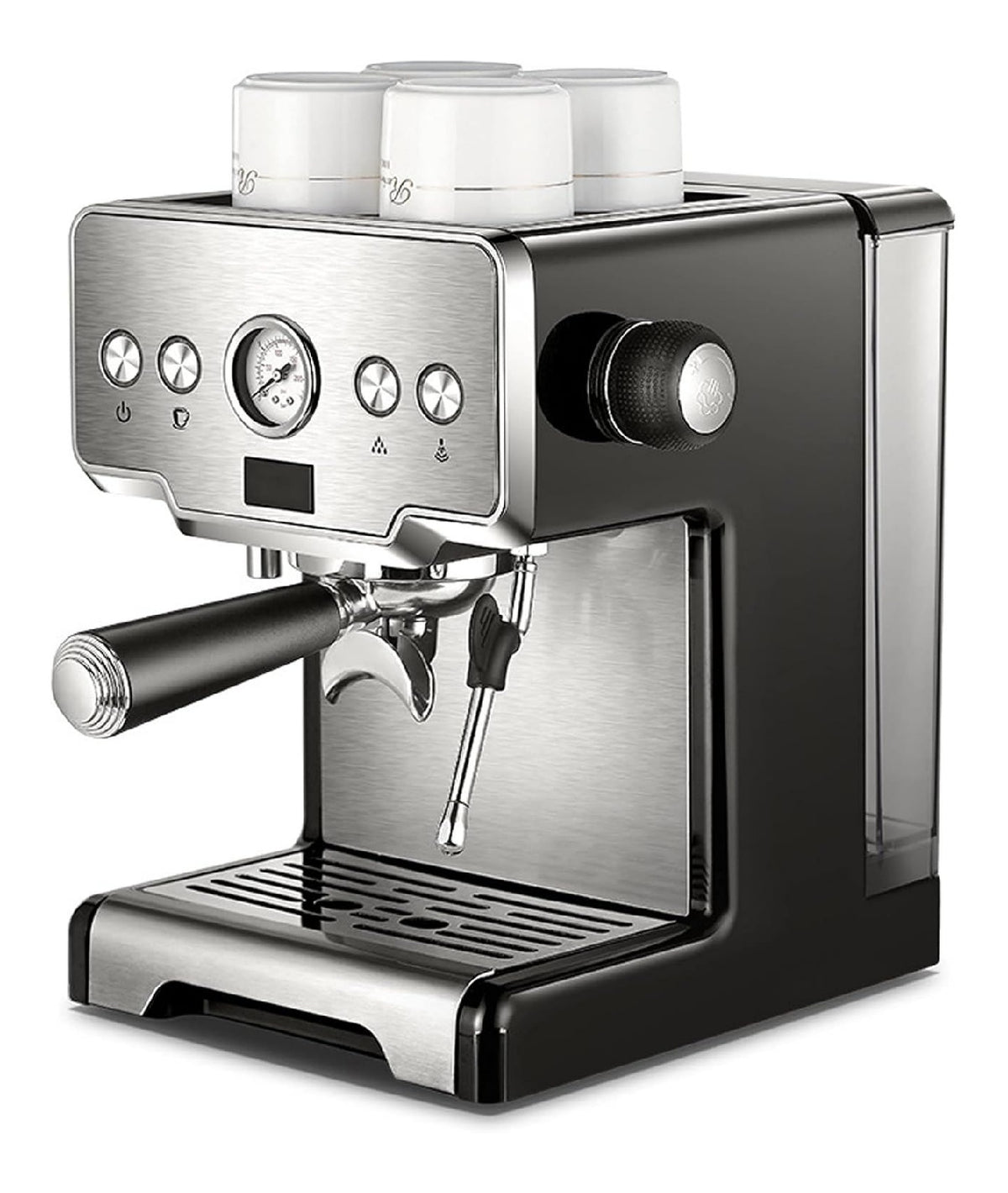 Macchina espresso argento funzionamento automatico