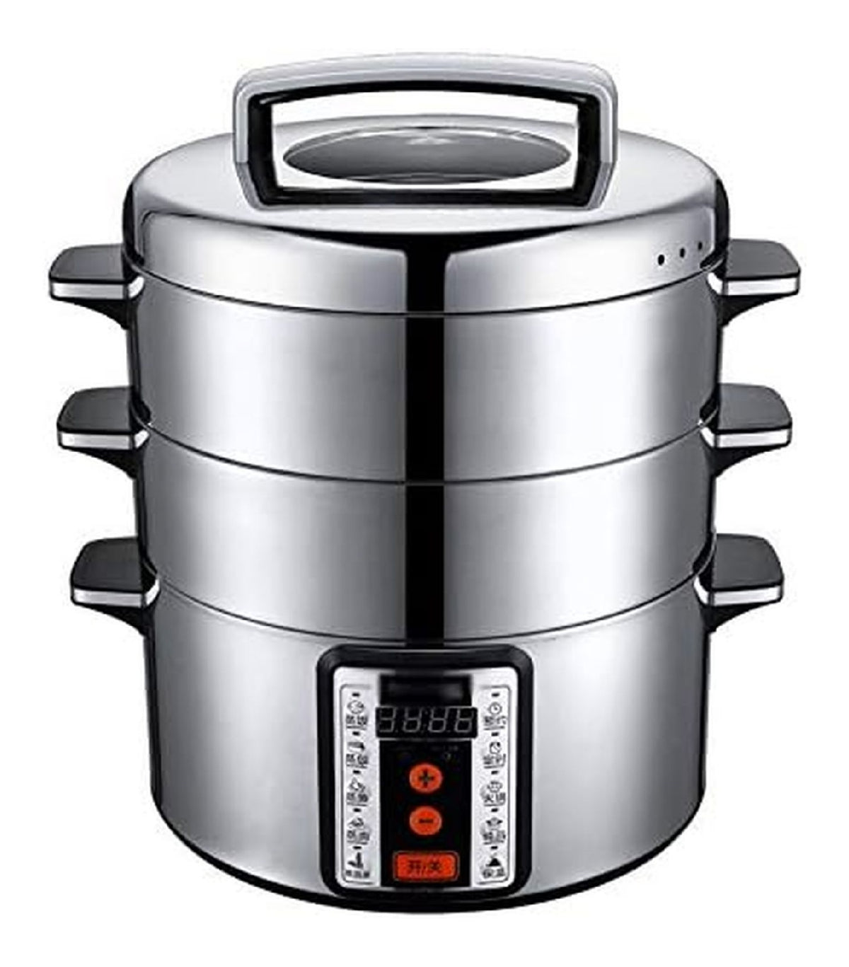 Pentola per Cottura Vapore elettrica digitale con timer oro