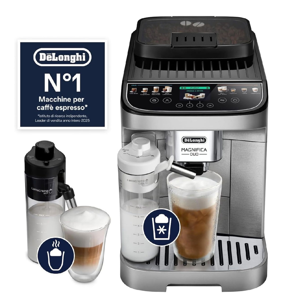 Macchine da caffe superautomatiche componenti lavabili funzionamento automatico rosso