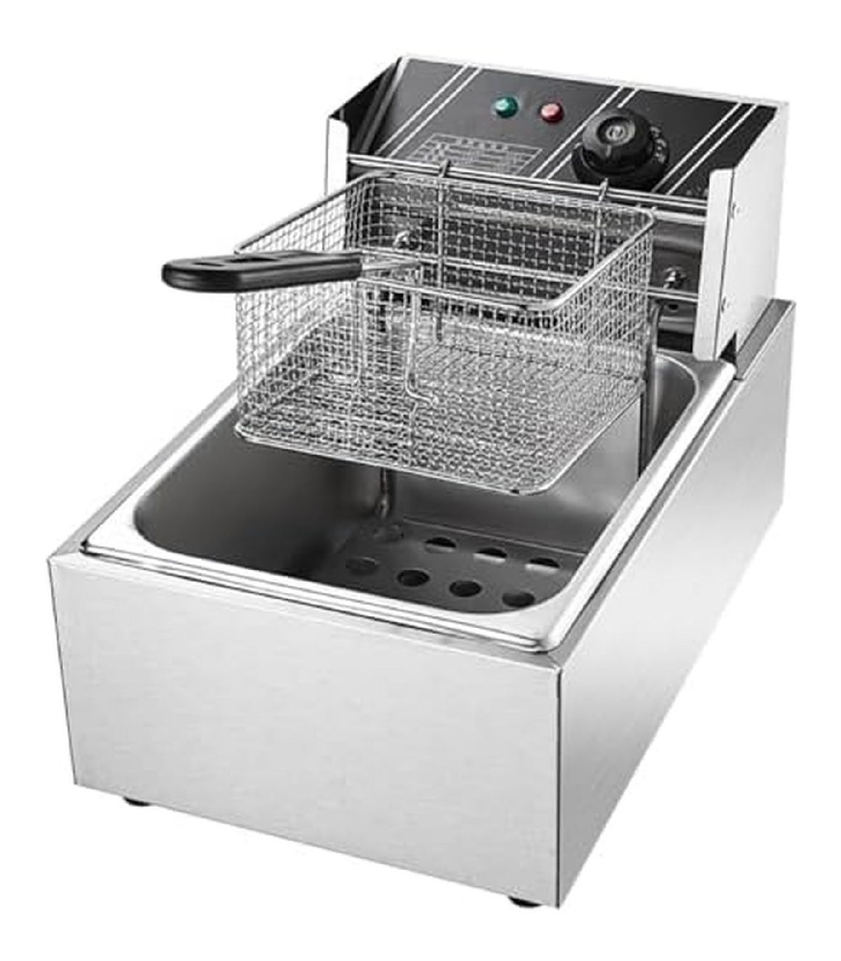 Friggitrice elettrica portatile temperatura regolabile rosso