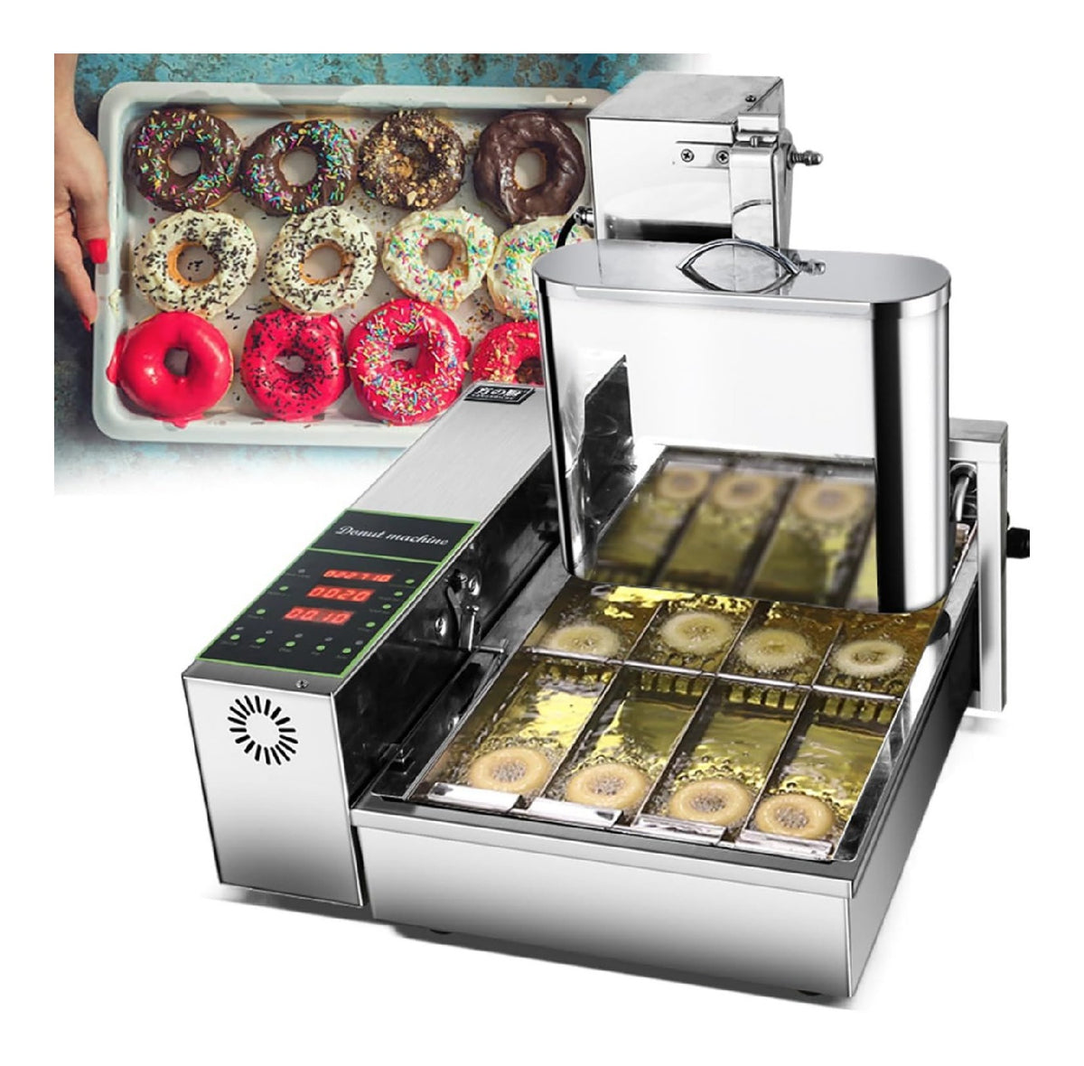 Friggitrice da cucina funzionamento automatico digitale nero