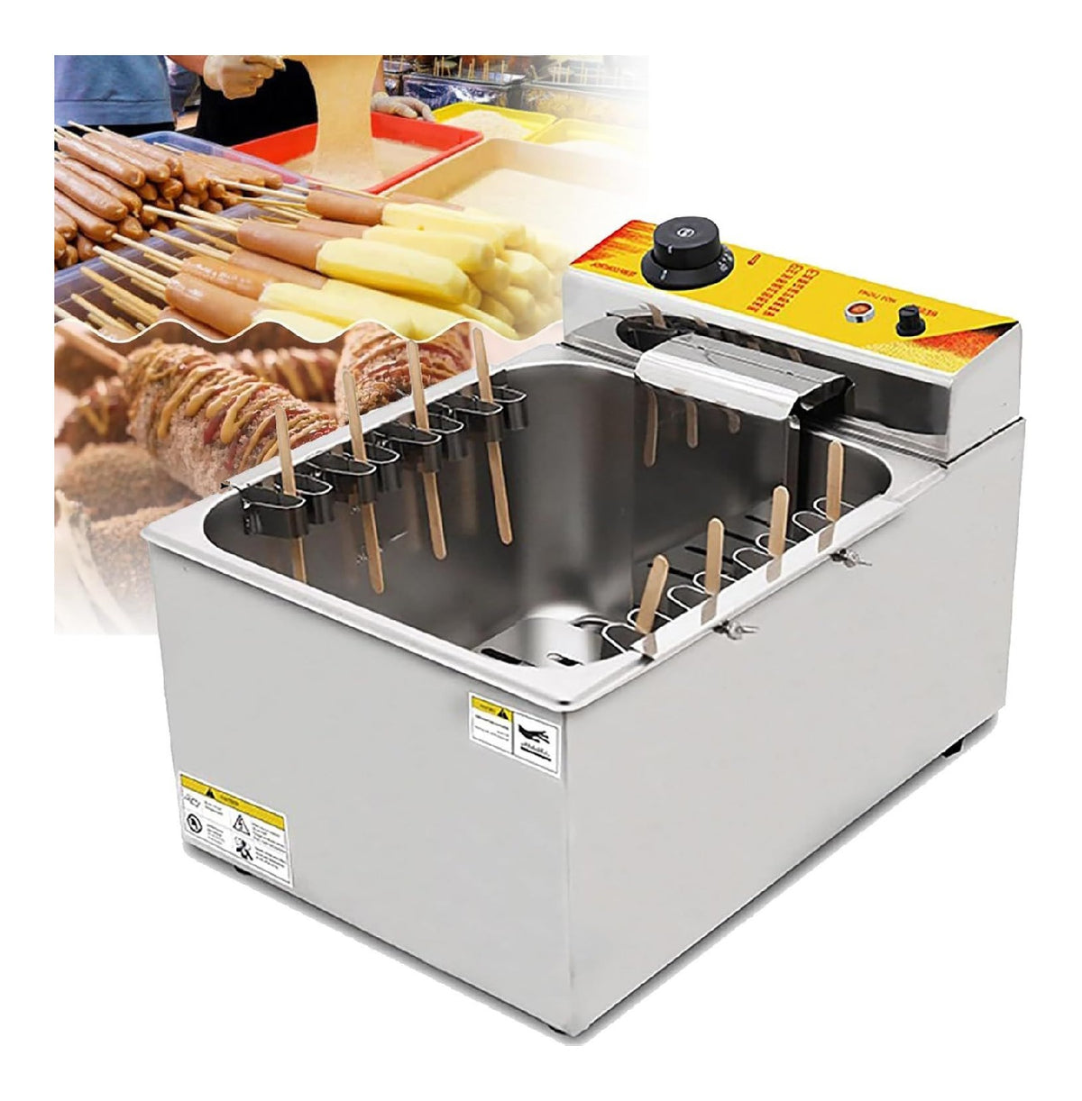 Friggitrice elettrica oro Macchina Friggere Bastoncini Formaggio