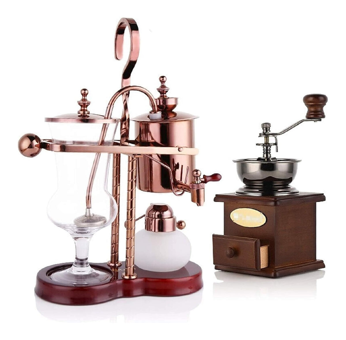 Macchina da caffe temperatura regolabile con macinacaffe rosa