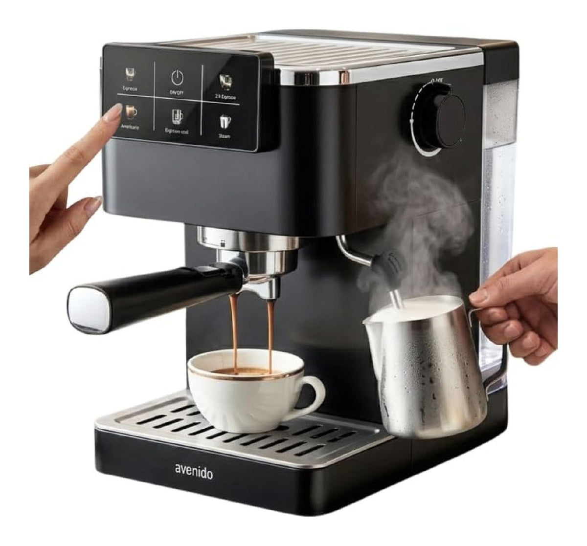 Macchina espresso 1.5 L digitale argento