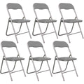 sedie pieghevoli grigio resistente antiscivolo jx7621134