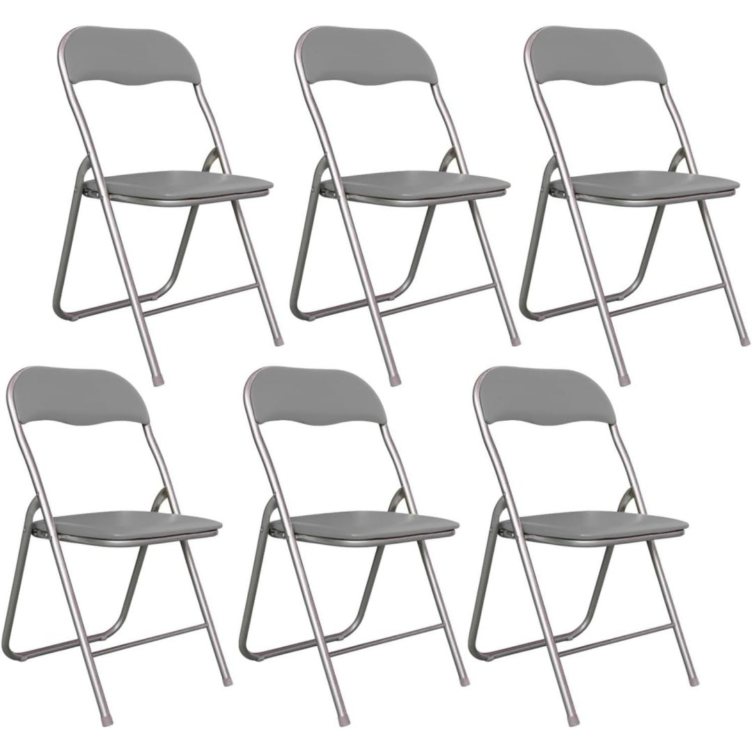 sedie pieghevoli grigio resistente antiscivolo jx7621134