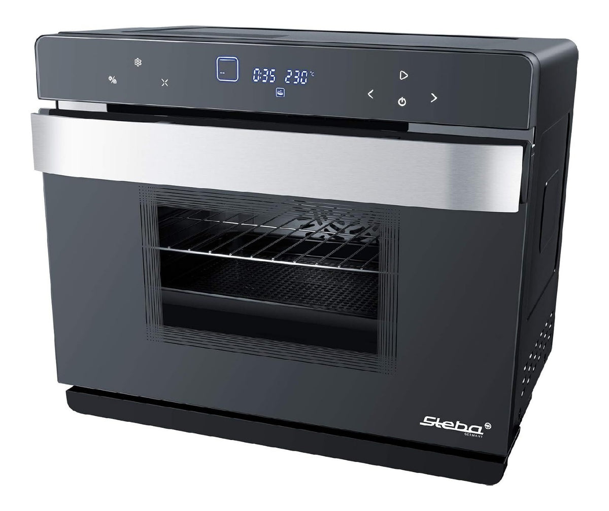 Fornetto da cucina nero con programmi automatici funzionamento automatico