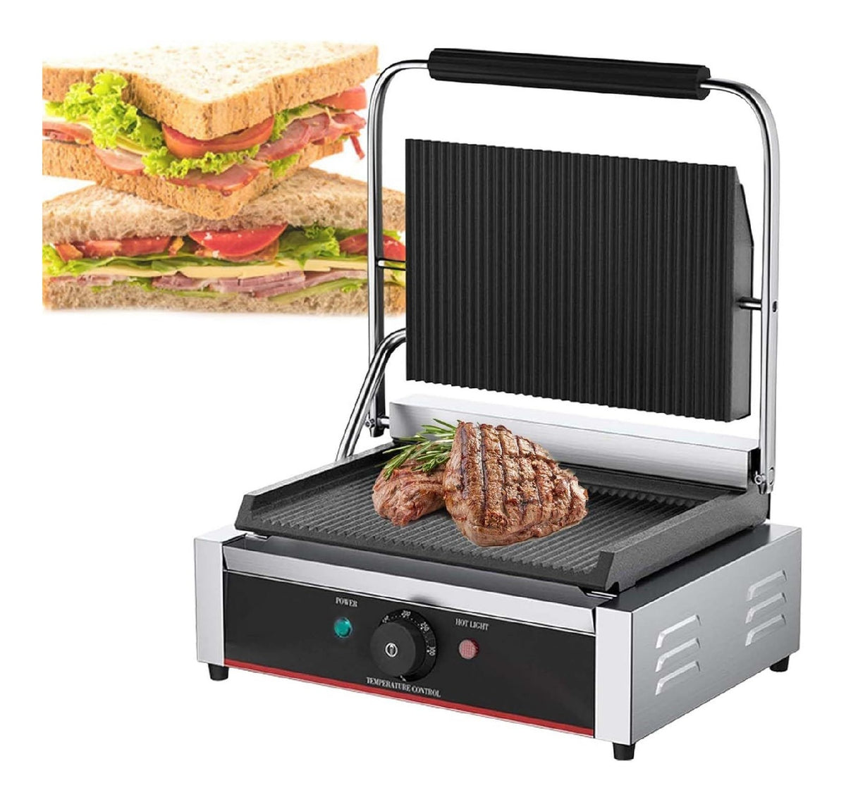 Apparecchio per uso domestico Macchina Professionale Sandwich, griglia elettrica