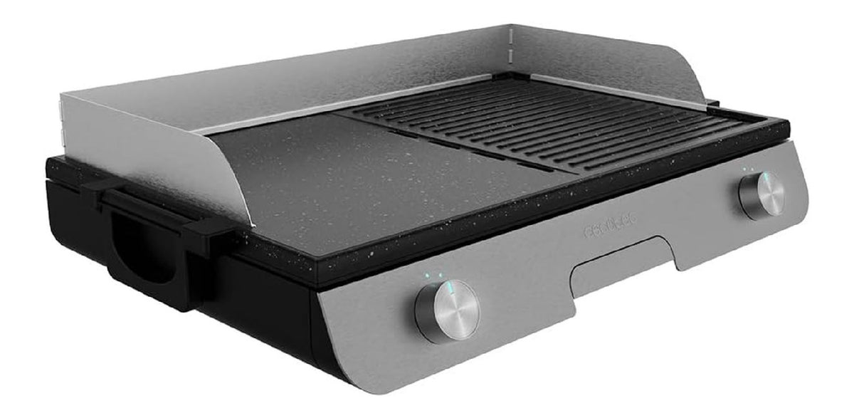 Barbecue Elettrico PerfectRoast Inox. Superficie in acciaio inox componenti lavabili argento