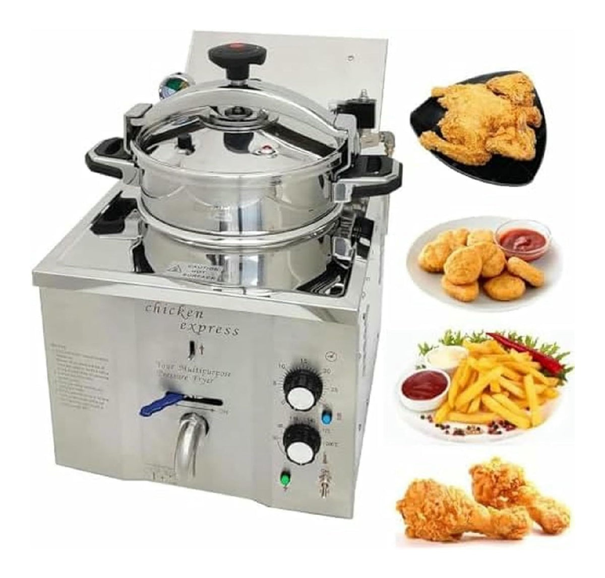 Friggitrice ad aria funzionamento automatico rosso Friggitrice Aria Pressione Elettrica