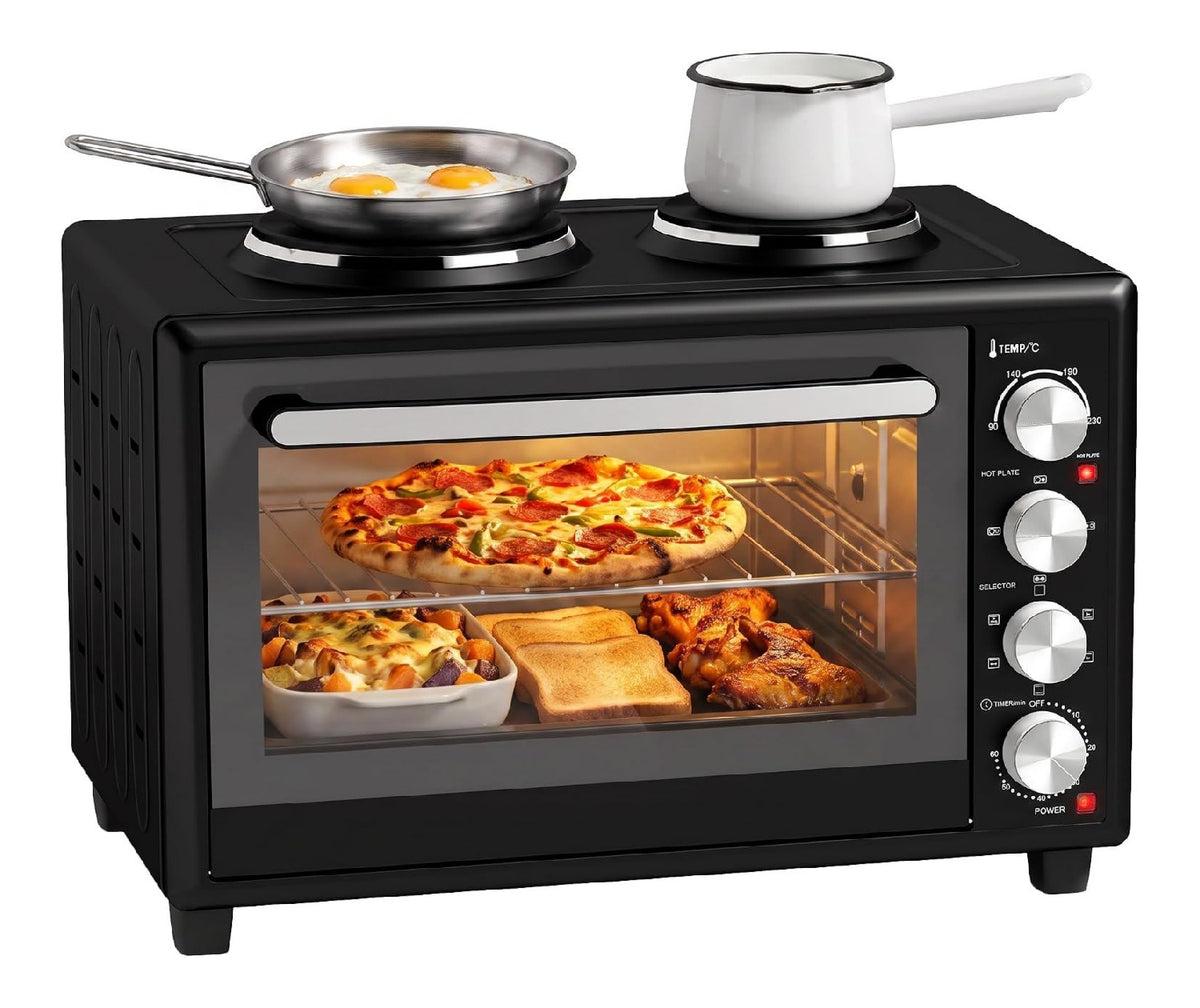 Forno elettrico compatto 36 L con timer nero