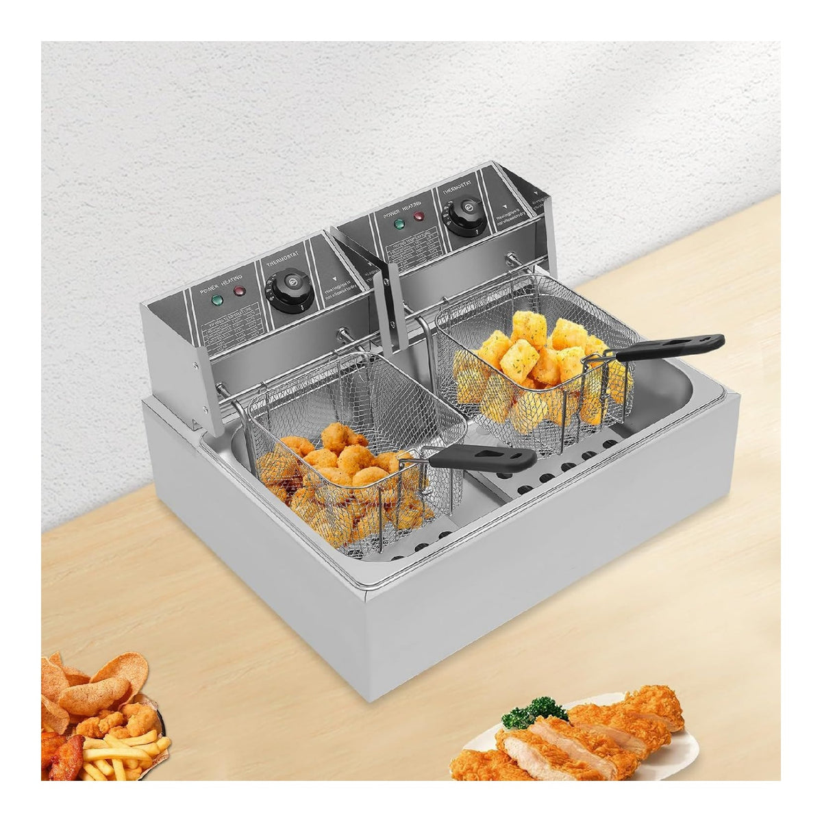 Sistema per frittura Friggitrice elettrica capacita cesti friggere
