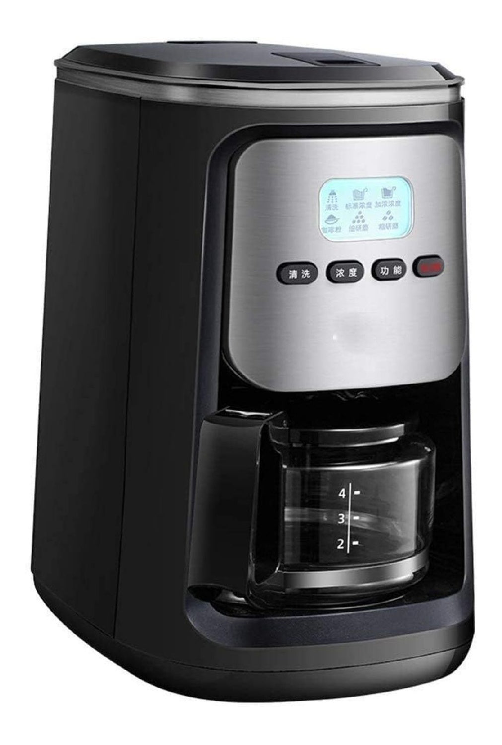 Digitale macchina espresso funzionamento automatico nero