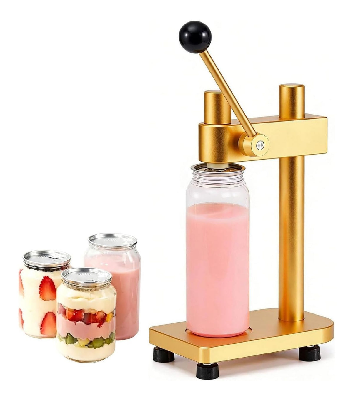 Elettrodomestico compatto Macchina manuale aggraffatrice lattine, sigillatrice