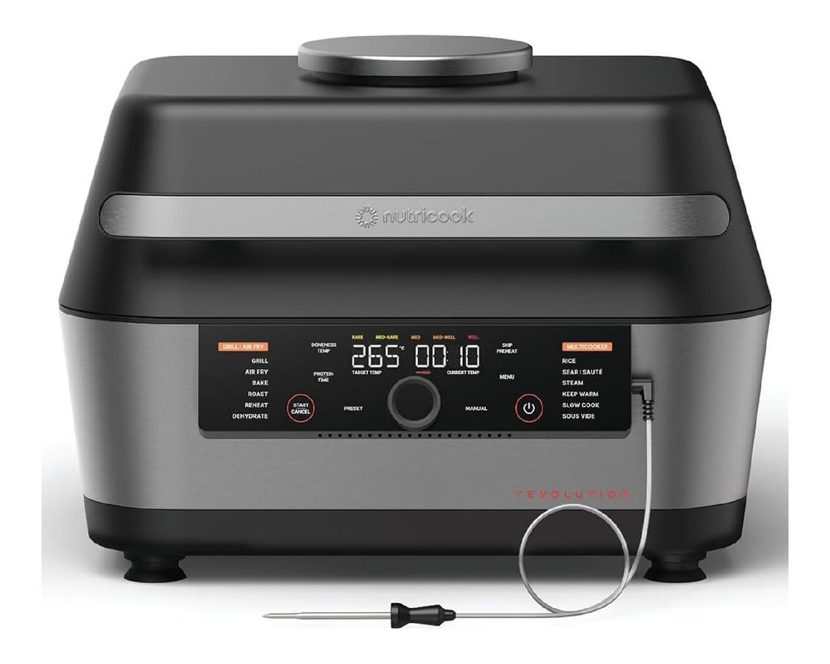 Friggitrice elettrica con programmi automatici funzione vapore nero