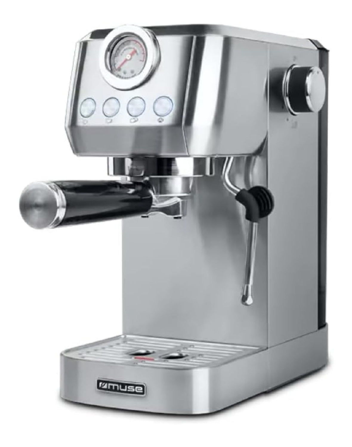 Macchine da caffe superautomatiche in acciaio inox funzionamento automatico argento