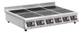 Piastra a induzione con timer in acciaio inox argento