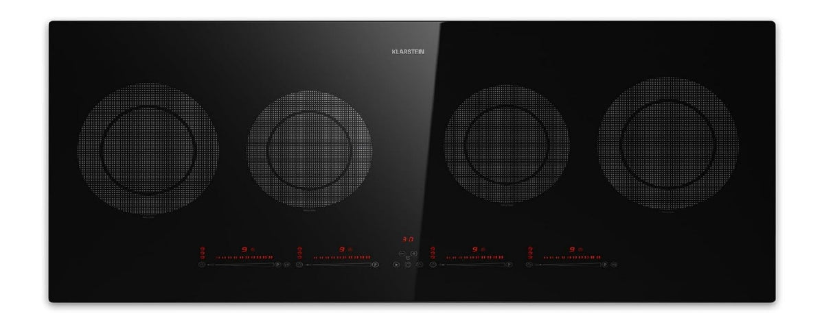 Klarstein Piano Cottura Elettrico Piastre, con comandi touch funzionamento automatico nero