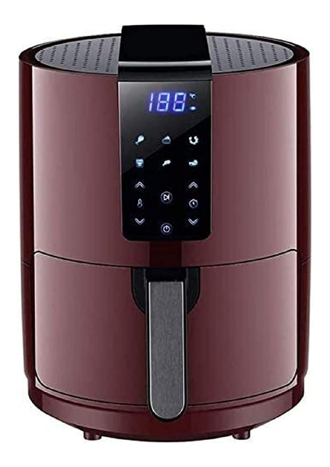 Friggitrice ad aria con comandi touch con timer nero temperatura regolabile