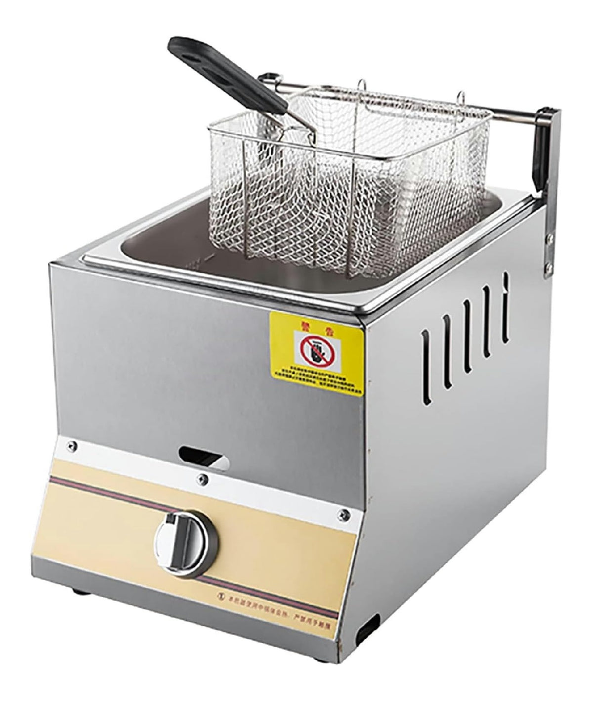 Friggitrice da cucina Friggitrice banco Commerciale cestello Coperchio