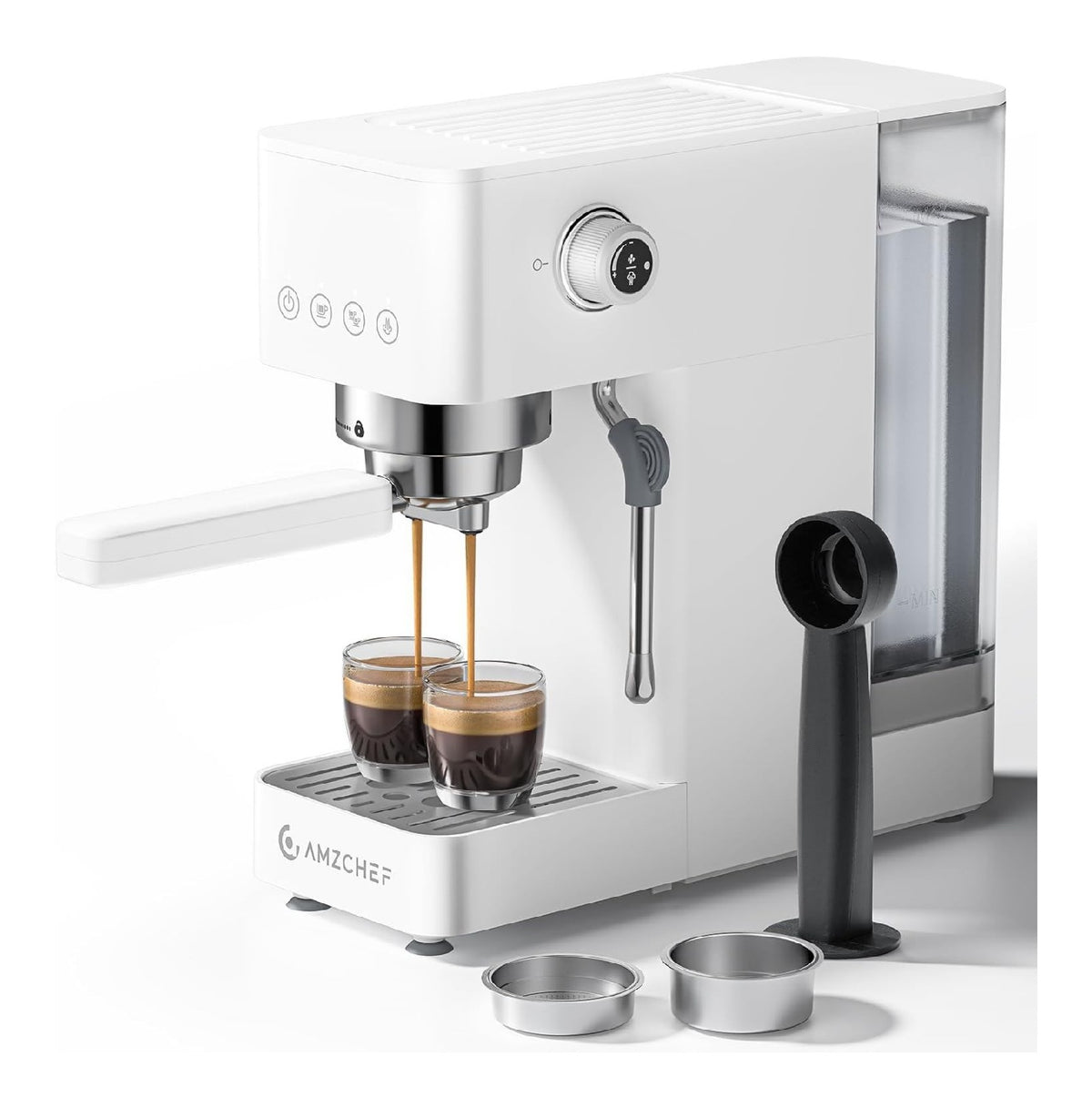 Macchina per caffe espresso bar, funzionamento automatico funzione vapore argento