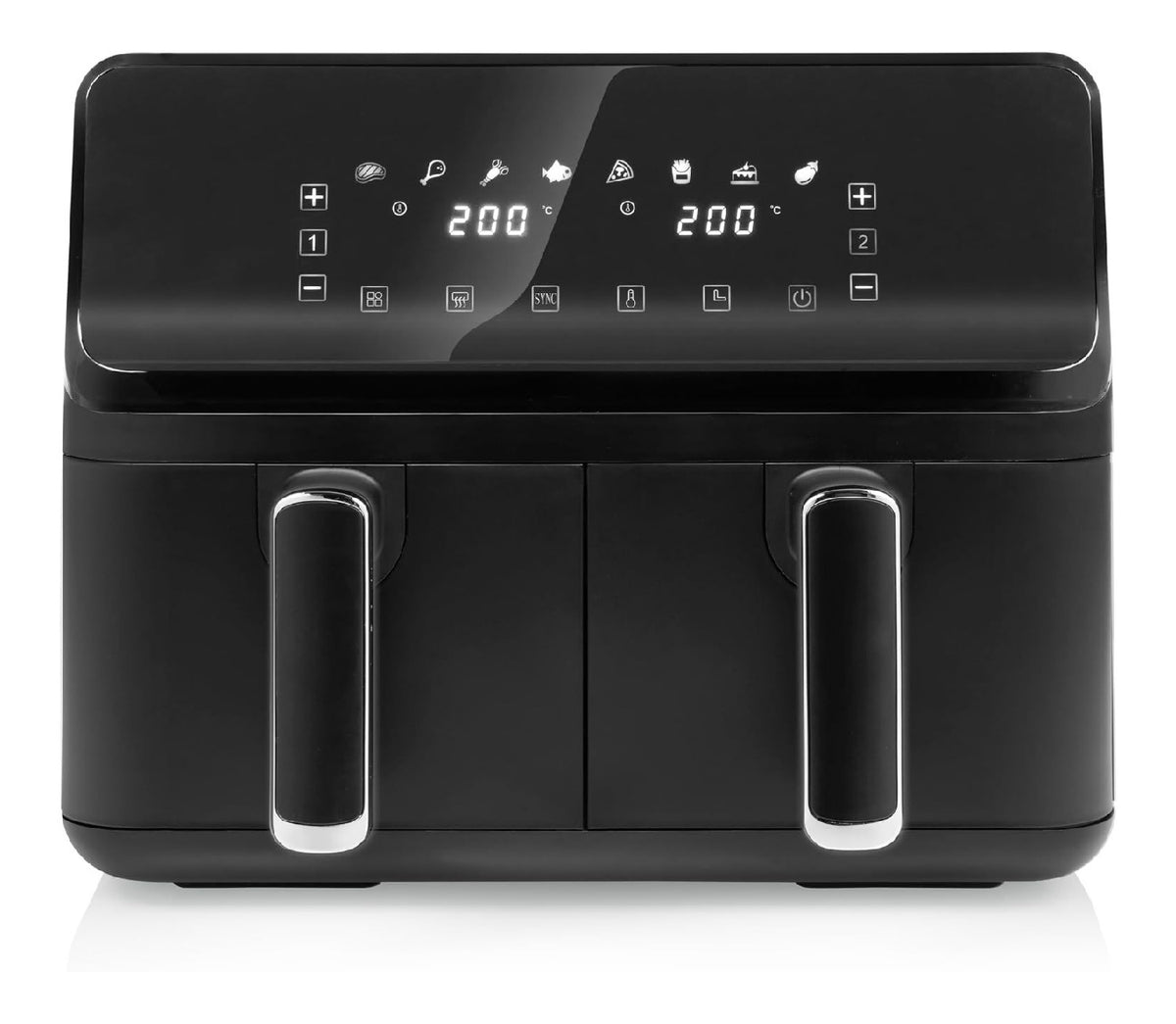 Friggitrici ad aria con programmi automatici con timer nero