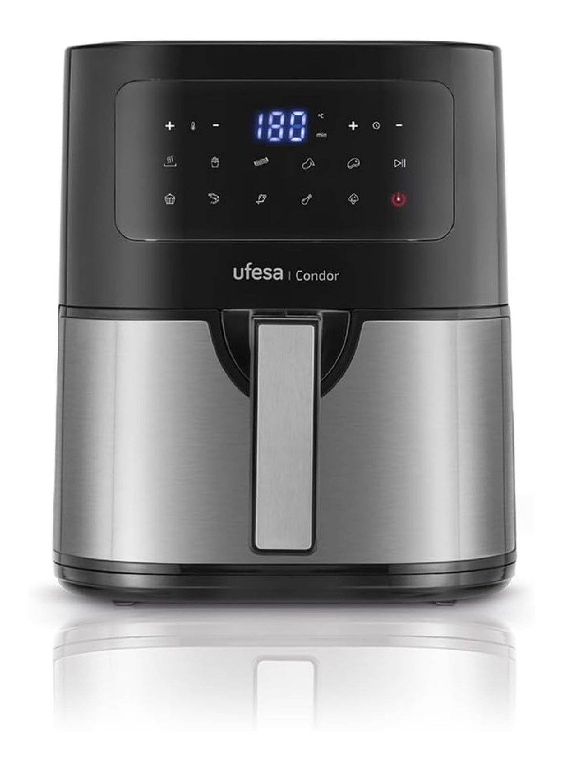 Friggitrice ad aria digitale con comandi touch argento 4.5 L