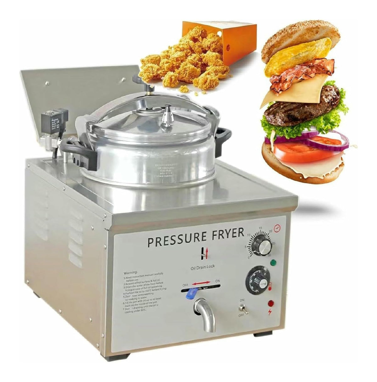 Friggitrice elettrica Friggitrice Elettrica Pressione, Macchina Pollo